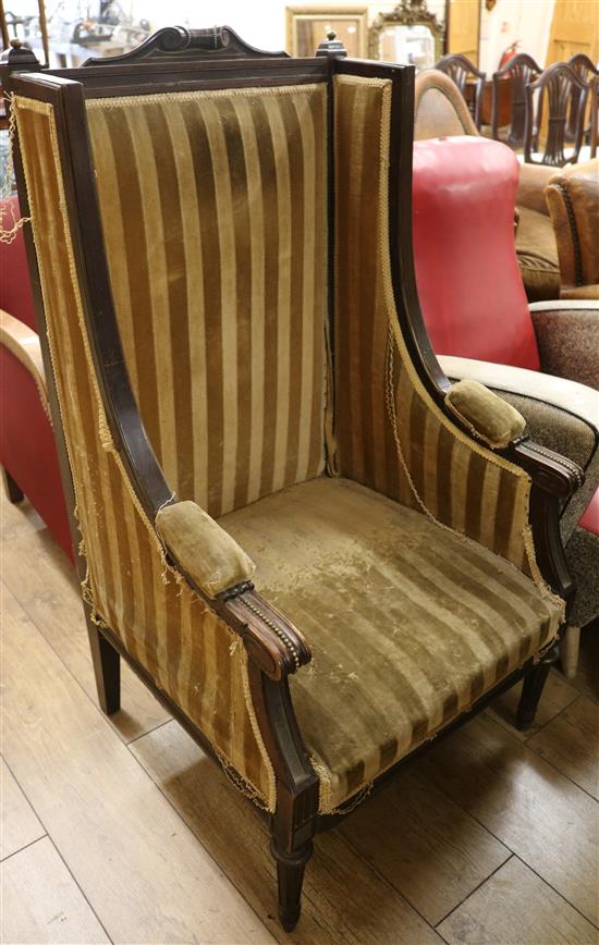 A Louis XVI style armchair